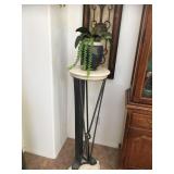 1 of 2 Metal Wall Decor / Pedestal