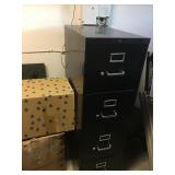 Black Metal File Cabinet