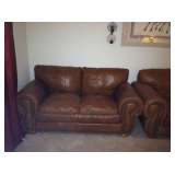 Leather Loveseat $400