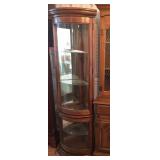 Oak Corner Curio Cabinet