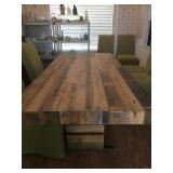 Close-up of Solid Wood Table