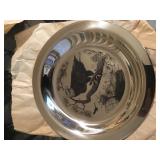Sterling Eagle Etched Franklin Mint Plate