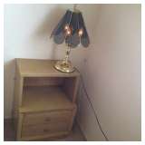 Blonde nightstand $45