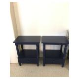 (2) Blue Nightstands / End Tables