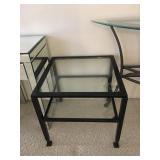 Metal / Glass End Table