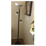Black 3 light Floor Lamp