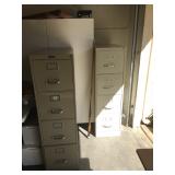 (2) Metal File Cabinets