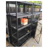 Misc. Black Plastic Shelves (5)