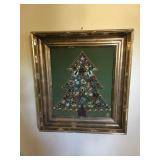 Vintage jewelry Christmas tree