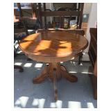 Vintage round end table