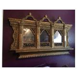 Gold Mirror w/shelf