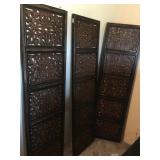 (3) Carved Single Panels