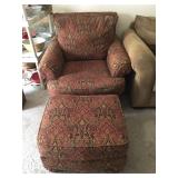 Paisley Chair w/Ottoman