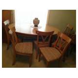 Danish Modern Dining Set w/6 chairs - 2 leafs $250