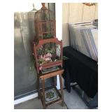 Vintage Plant Stand - Decorative Birdcage