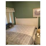 White King Bed - King Mattress Set (priced separately)