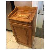 Oak Trash Holder