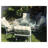 Patio Set w/Cushioned Chairs