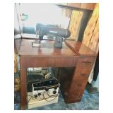 Kenmore Sewing Machine in Cabinet