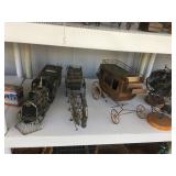 Metal Sculptures - Trains - Stagecoach