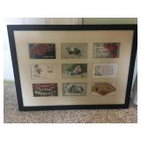 Framed Vintage Postcards