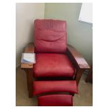 Red Leather LaZBoy Chair