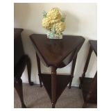 Triangle Drop Leaf Accent Table