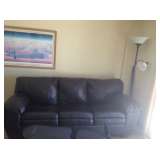 Queen Leather Sofa Sleeper $550 (paid $3000)