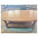 Oak Oval Coffee Table