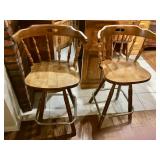 (2) Maple Barstools