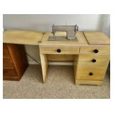 Sewing Machine in Desk