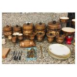 Treasure Craft Vintage Barrell Cannister Set