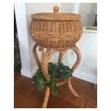 Vintage Wicker Stand