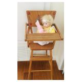 Vintage Doll Hihg Chair