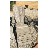Adirondack Lounge Chair & Stool