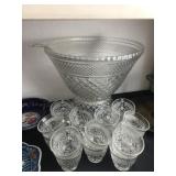 Punch Bowl & Cups