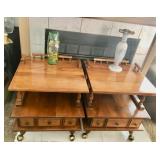 (2) Mid Century End Tables