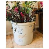 Large Red Wing Crock