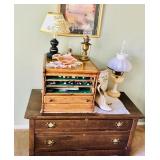Vintage Dresser / Antique Boots / Lamps