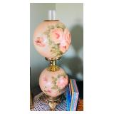 Painted Hurricane Lamp - Gone with the Wind