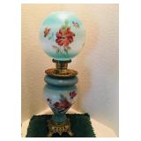Painted Hurricane Lamp - Gone with the Wind