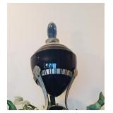 Antique Apothecary Jar with Art Deco Stand - RARE!