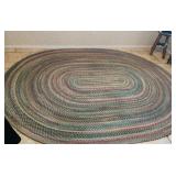 Oval Braided Area Rug -8ft. x 11