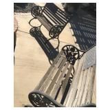 (3) Metal benches w/American Eagle Seal