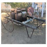 LARGE Milk Cart w/Milk Cans - RARE!