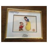 Disney Serigraph Cell w/ Certification - Snow White & Doc