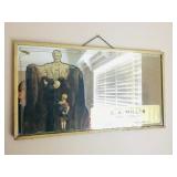 Vintage Mirror w/ Lincoln Memorial