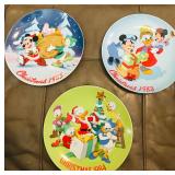 Disney Mickey Mouse Christmas Collector Plates