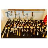 Antique Ice Cream Scoops / Dippers  - Square Scoops, Oblong Scoops, Pie Scoops - Rainbow Cake Scoops