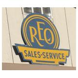 REO Sales & Service Metal Sign